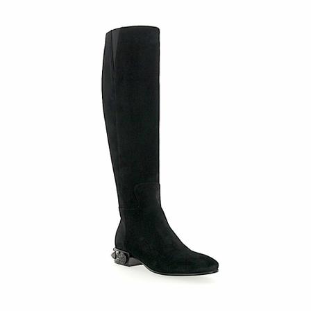 Dolce & Gabbana, High Boots Zwart, Dames, Maat:39 EU
