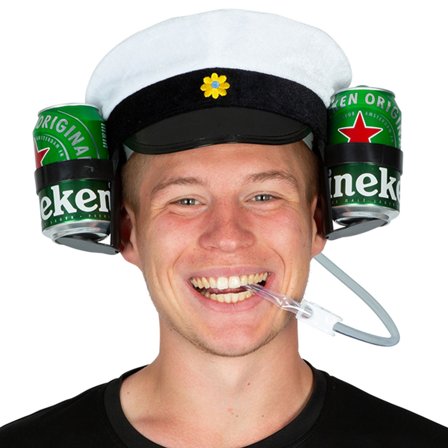 Hands-free Ølhatt med Studentlue