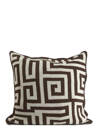 Knitted C/C 50X50Cm Home Textiles Cushions & Blankets Cushion Covers Brown Ceannis