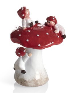 Dekorasjon Soppbarn Rød