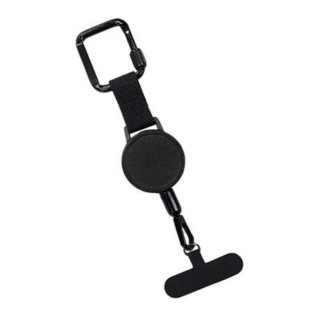 Tyverisikret uttrekkbar telefonstropp med karabinkrok, fallsikringsstropp for utendørs bruk, flerfarget