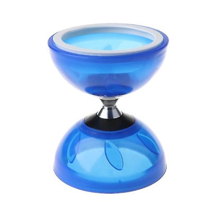 Diabolosett (4 farger, 2 størrelser) med trippel kulelagerkobling, fargematchende fiberhåndstaver, diabolostreng og pose - mxbc