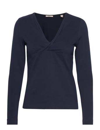 T-Shirts Langærmet T-shirt Navy Esprit Casual