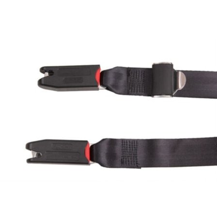 Universal Isofix-rem för barnstolar, Isofix One Touch-sele Ltuikhq Mjuk polyester svart 5,25 fot, dragkraft 15 000 n.pa