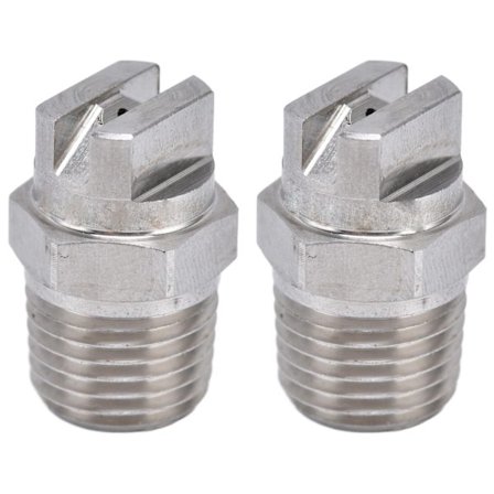 2 stk. Vifte Dyse Rustfrit Stål Bred Dækningsområde Kompakt Praktisk Ensartet Forstøvningssprøjte til Regntest 110°