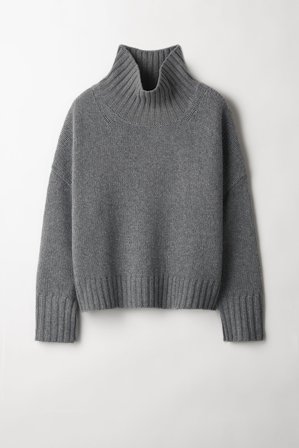 Soft Goat - Girlfriend Turtleneck - Women cashmere sweater - M - Grey