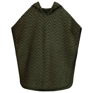 Filibabba Dark Green Zig Zag Bath Poncho One Size - Textile - One size - Green