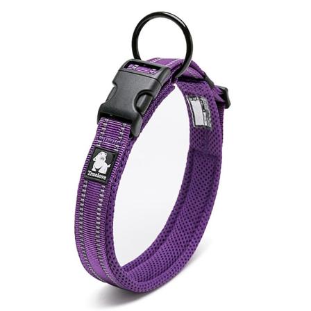 Reflekterende Mesh-stof Polstret Hundekrave Justerbar Nylon Udendørs Eventyr Dyrekrave