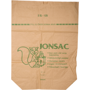 SØPPELSEKK 125L PAPIR