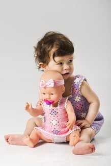 Barnklänning och dockklänning Millie