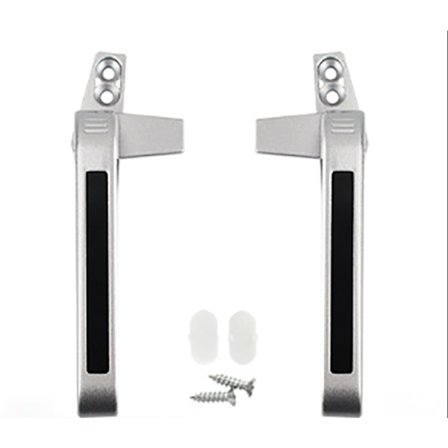 Hvit låsbar vindushåndtak Håndtak Dør Vindus Håndledd Sink Legering 2 Sett