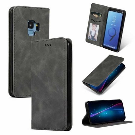 Samsung S9 Flip Case Korttilokero Mokka