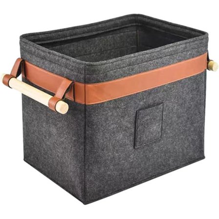 Korg, Filtförvaringskorg, Hopfällbar, Bärbar, Förstärkta Handtag, Mångsidig, för att bära matvaror