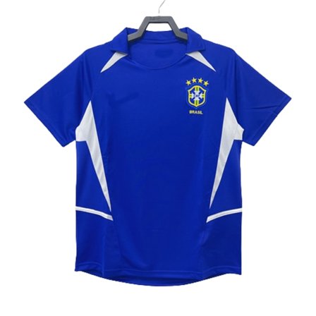2002 Brasil bortedrakt tilpasset drakt treningsdress kortarmet drakt T-skjorte
