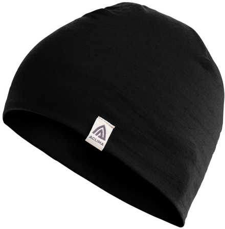 Aclima LightWool Relaxed Beanie merinovillainen pipo, musta - Työmatkapyöräily