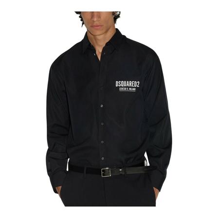Dsquared2 Shirts svart, Herr, Herr, Storlek: M
