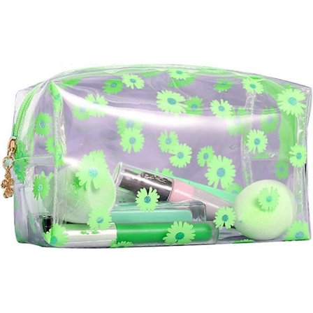 Gennemsigtigt penalhus, stort penalhus i klar plast med lynlås, pennetaske, rejse kosmetiktaske, skoleartikler til teenagere