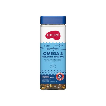 Futura Omega 3 Koncentreret 150 stk., Helse & Madvarer, Kosttilskud, Fiskeolie & Omega 3