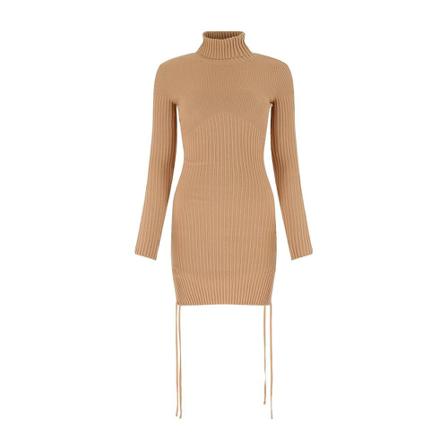 Andrea Adamo Knitted Kjole Brun, Dame