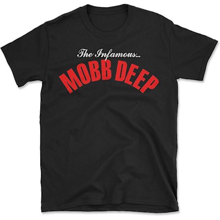 The Infamous Mobb Deep Logo Hip Hop Rap Vintage Replica T-shirt - vuxen, 3xl