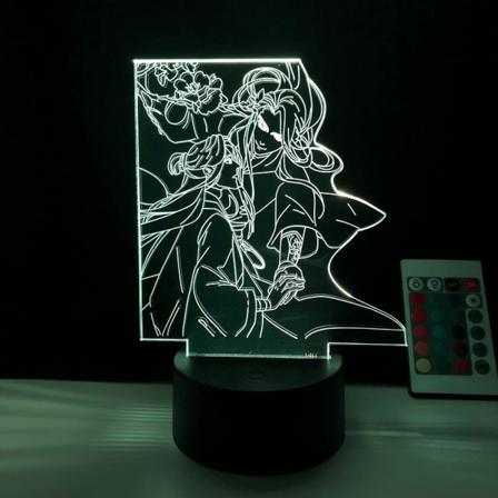 Anime LED-lampa Tian Guan Ci Fu för sovrumsdekor nattlampa födelsedagspresent BL Manga rum 3D-lampa Heaven Official's Blessin