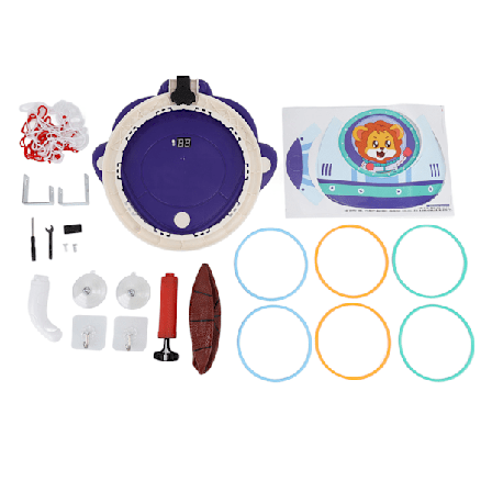 Elektronisk Mini Basketball Kurv med Elektronisk Scorer Tegneserie Punch Gratis Indendørs Hængende Børn Basketball Kurv Legetøjssæt