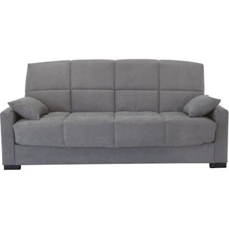 3-personers sovesofa - Lysegrå - 14 cm madras - 130 x 190 cm - MEGAN
