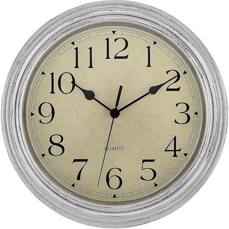 Silent No Tick Round Retro Quartz Clock Väggklocka (12 tum)