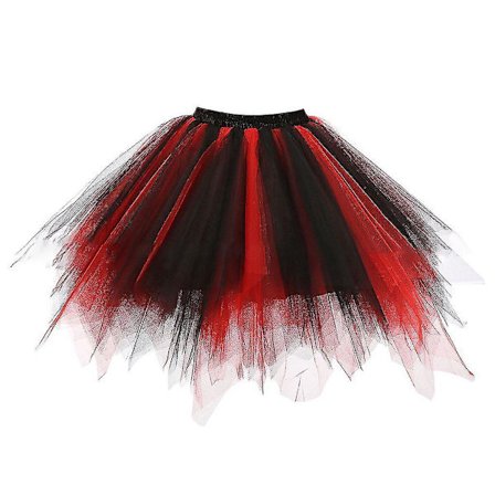 Naisten Vintage Candy Monivärinen Lyhyt Tutu-hame Kerroksellinen Kupla Puffy Alushame Cosplay Juhla Baletti Tanssi Alushame