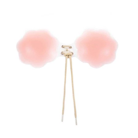 Klæbende bh nippel dækning med push up silikone selvfast