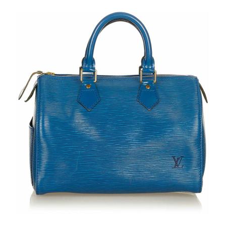 Louis Vuitton Vintage, Pre-owned Bag Blauw, Dames, Maat:ONE Size,leather