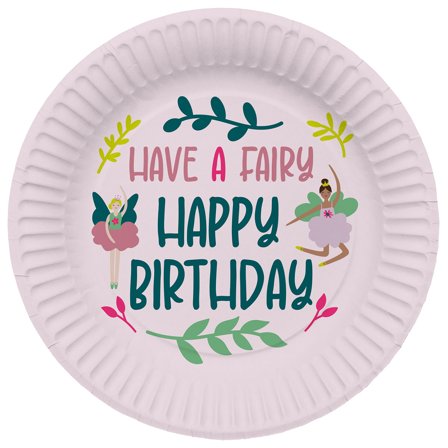 Papptallerkener Fabulous Fairy 8-pakning