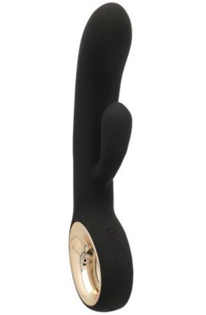 Rabbit Vibrator Handy Two Touch Grip Schwarz