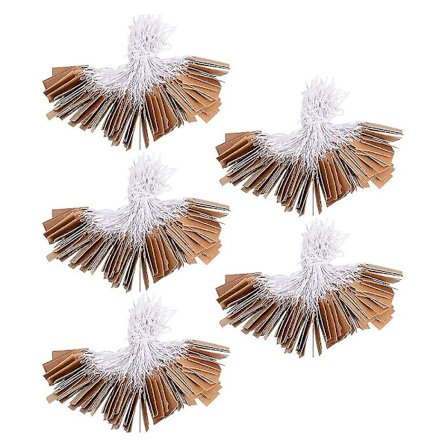 500 stk Merkelapp Prislapper Skrivbare tomme prisetiketter Visningsetiketter med elastisk hengende snor