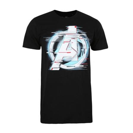 Avengers Endgame Herr Quantum Logo T-shirt S Svart