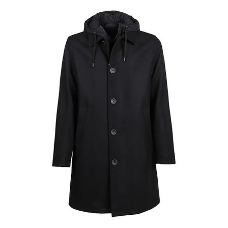 Herno, Single-Breasted Coats Zwart, Heren, Maat:M