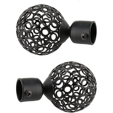 Festelementer for Markise (svart - 2 stk)