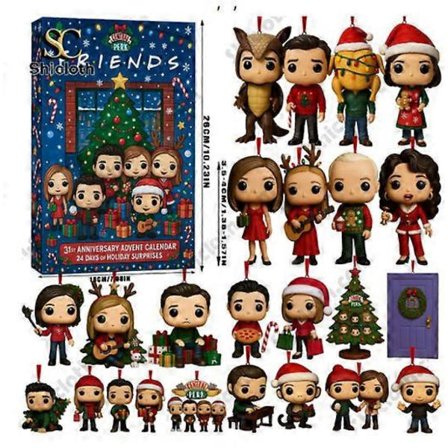 Friends Week 31 Joulukalenteri Yllätyslaatikko, Joulukuusi Akryyli Riipus Joulukoriste