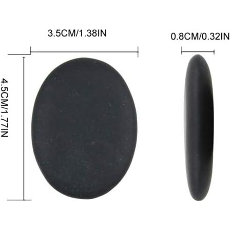8 delar professionell liten massage Hot Stones Set Natural Lava
