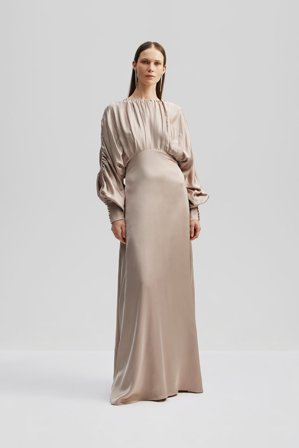 Malina - Remi Maxikleid - XS - Greige