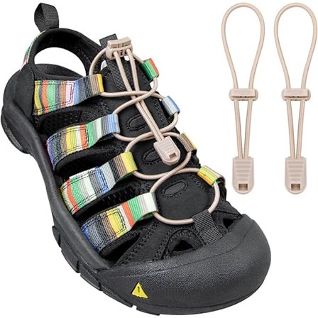 Elastiske skolisser 1 par for voksne/barn, trenger ikke å knyte elastiske låseskolisser (khaki)