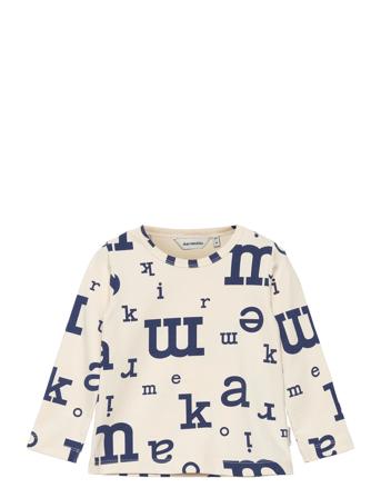 Ouli Marimerkki I T-shirts Long-sleeved T-shirts Creme Marimekko*Betinget Tilbud