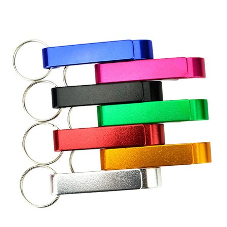 Nøkkelringer med ølflaskeåpner - Mini multifunksjonsåpnere (16 stk)