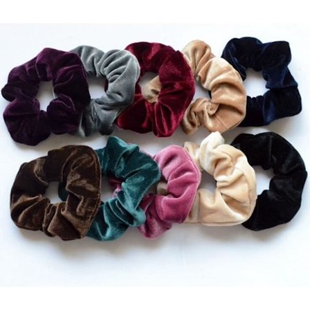 10Pcs Women's winter velvet hair Scrunchies Hair Tie Hair Accessories Ponytail Ho