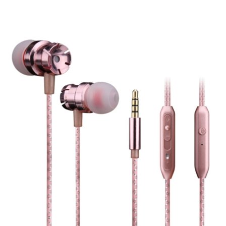 2 st EN500 3,5 mm plugg ormönster in-ear telefon hörlurar