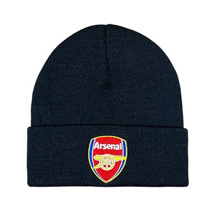 Jalkapallofanien Klubin Vaakuna Neulotu Winter Hat Stretch Beanie Barcelona - Musta