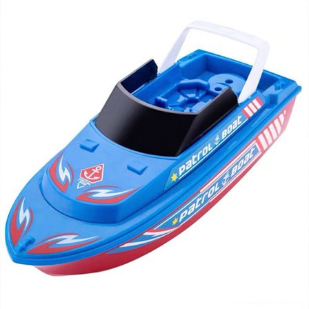 Elektrisk Brannbåt Leke Lyd og Lys Politiskip Snellebåt Piratskip Baby Bade Vann Leketøy Badekar, Barn Basseng Leke Gave (Batterier Ikke Inkludert)