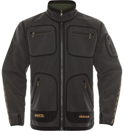 Härkila M's Kamko Fleece Grey/Green - Softshell-Takit