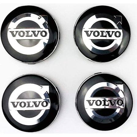 4 stk. 64mm Hjulkapsler for Volvo V40 V60 V90 S60 S40 V70 XC70 XC60 XC90 Stilig Logo Bil Eksteriørtilbehør