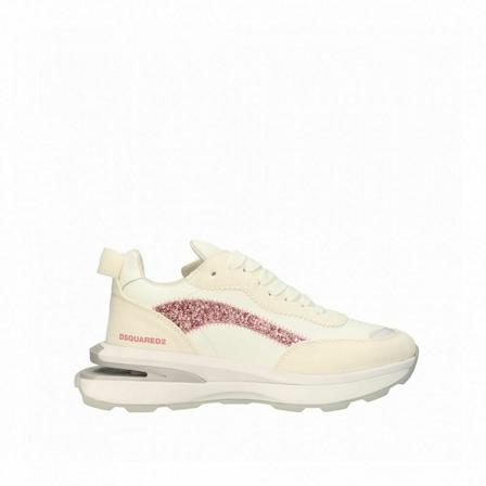 Dsquared2, Sneakers Wit, Dames, Maat:39 EU,leer